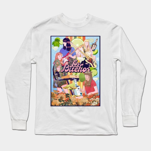 Los Bitchos Long Sleeve T-Shirt by PikPikPik